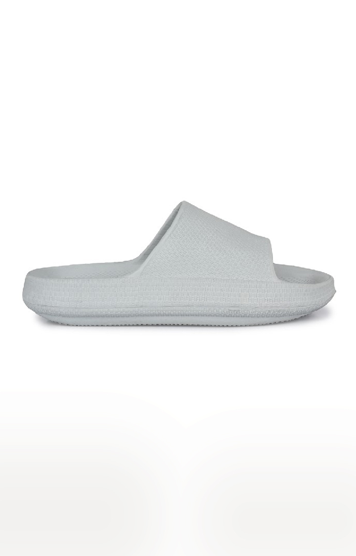 Hirolas® Men cushioned Fluffy comfortable  Slipper Sliders - Grey