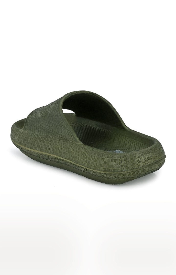 Green fluffy sliders clearance