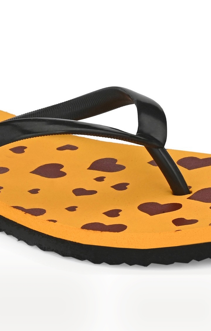 Hirolas | Hirolas® Mustard Flip Flop  Slippers for Women 10