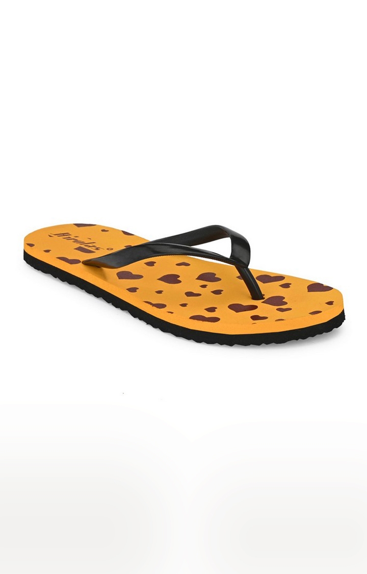 Hirolas | Hirolas® Mustard Flip Flop  Slippers for Women 7