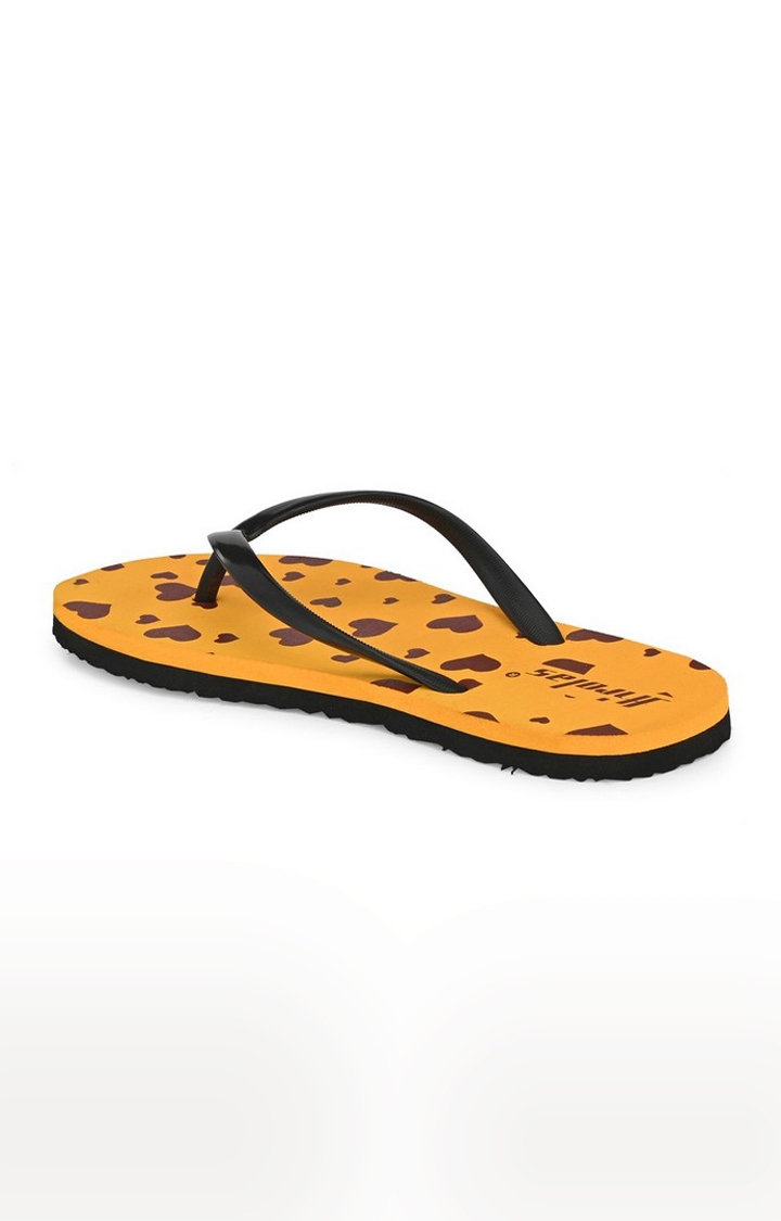 Hirolas | Hirolas® Mustard Flip Flop  Slippers for Women 9