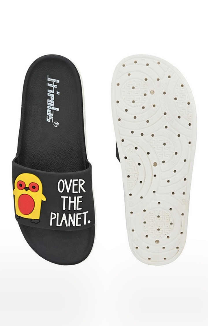 Hirolas | Hirolas® Women designed Slipper Sliders - Black 9