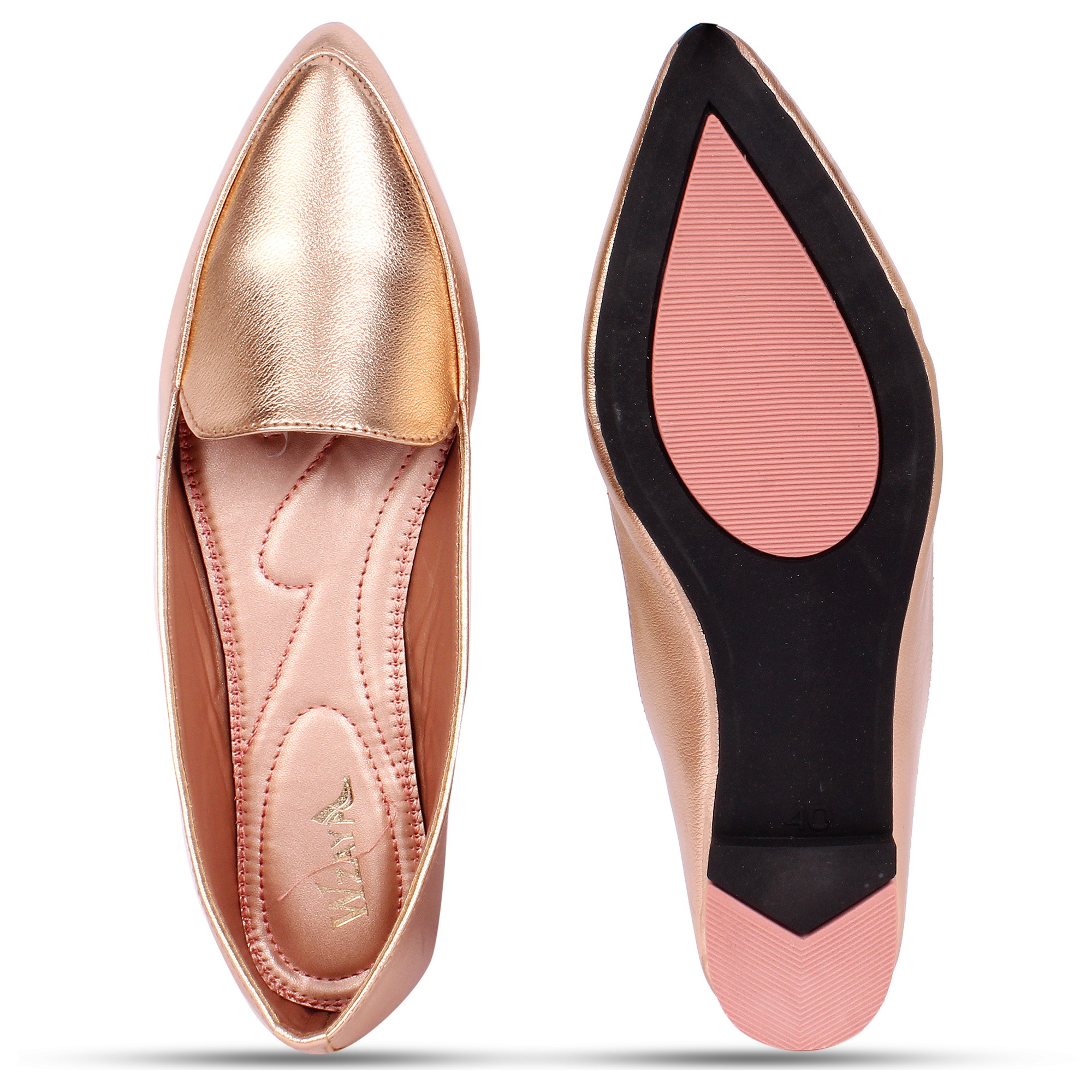 WZAYA  POINTED BELLIES ROSE PINK
