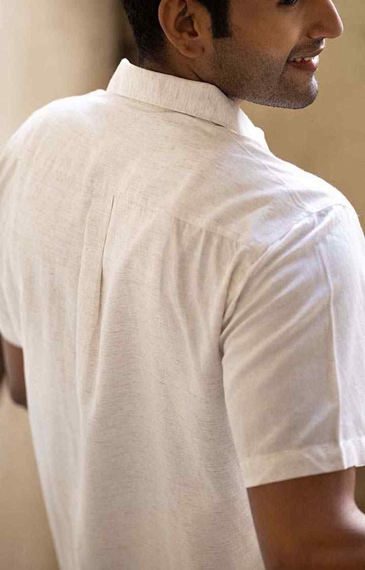 Men's Natural Tencel Regular Fit  Casual Shirt