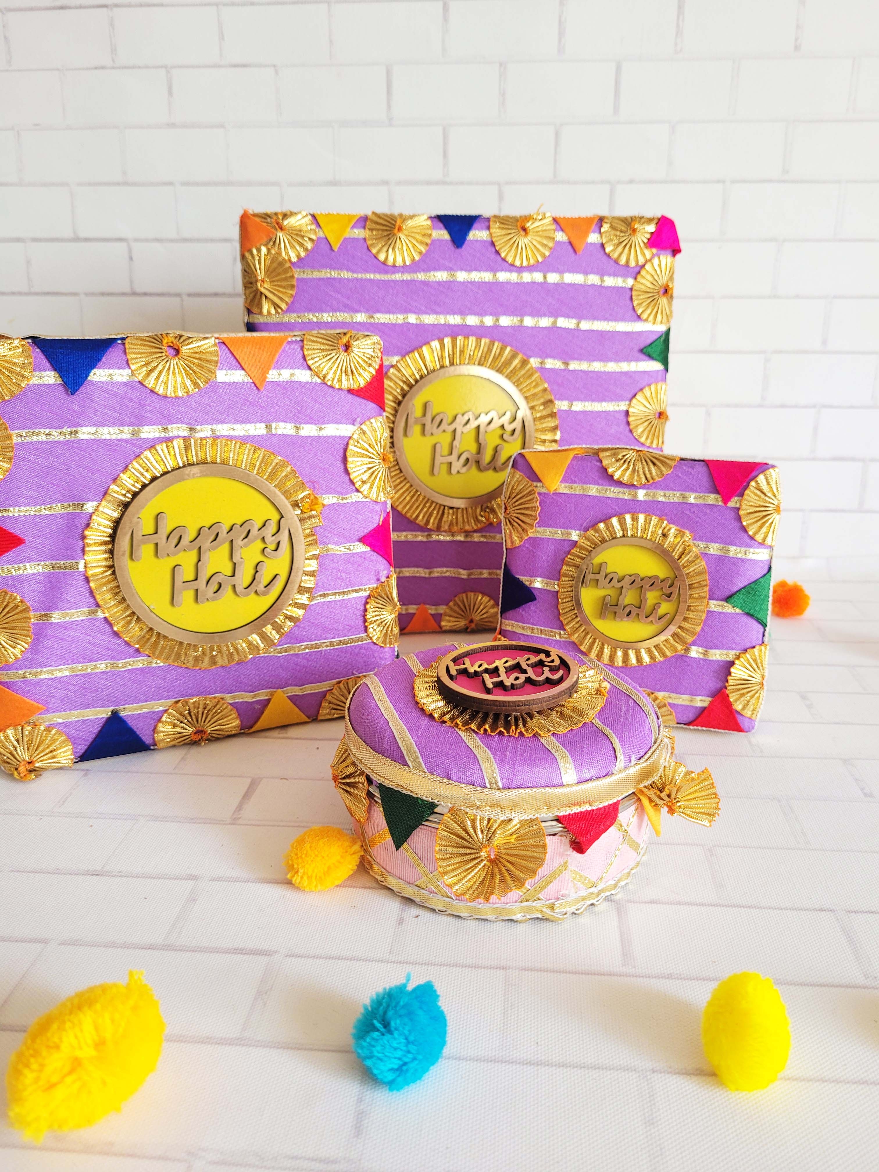 Happy Holi Box Sets- Purple