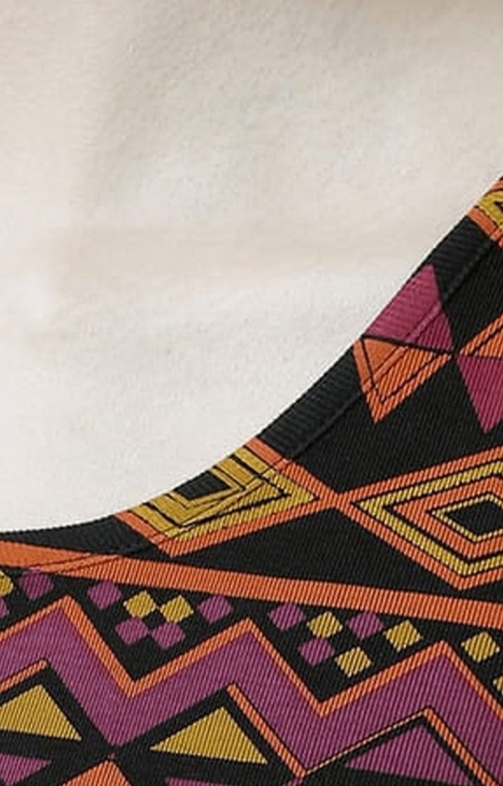 Women's Multicolour Printed Tank Top