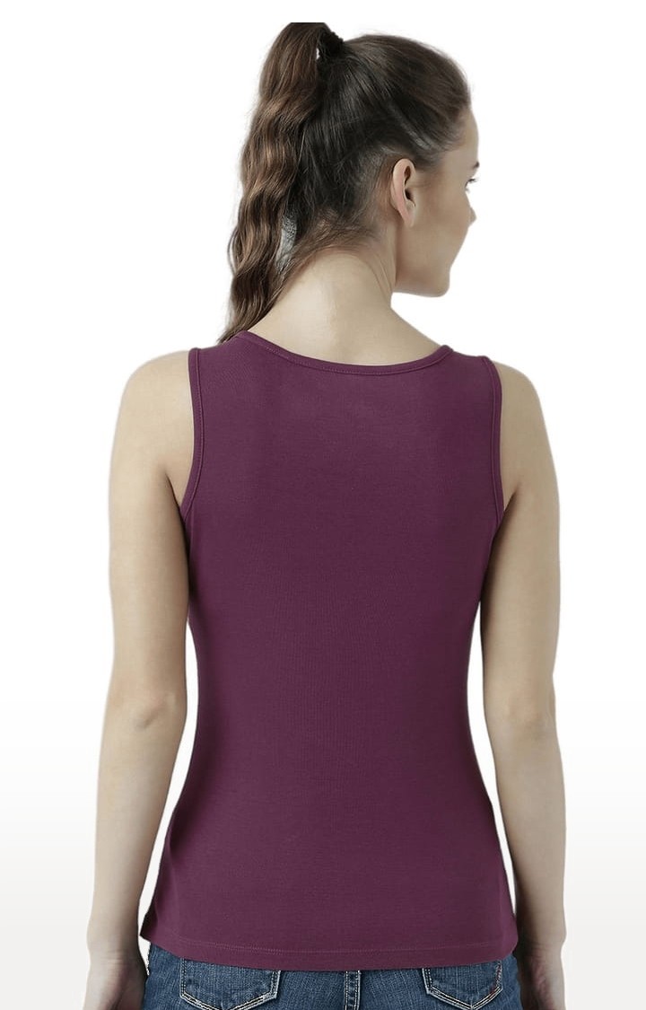 Women's Pink Printed Tank Top