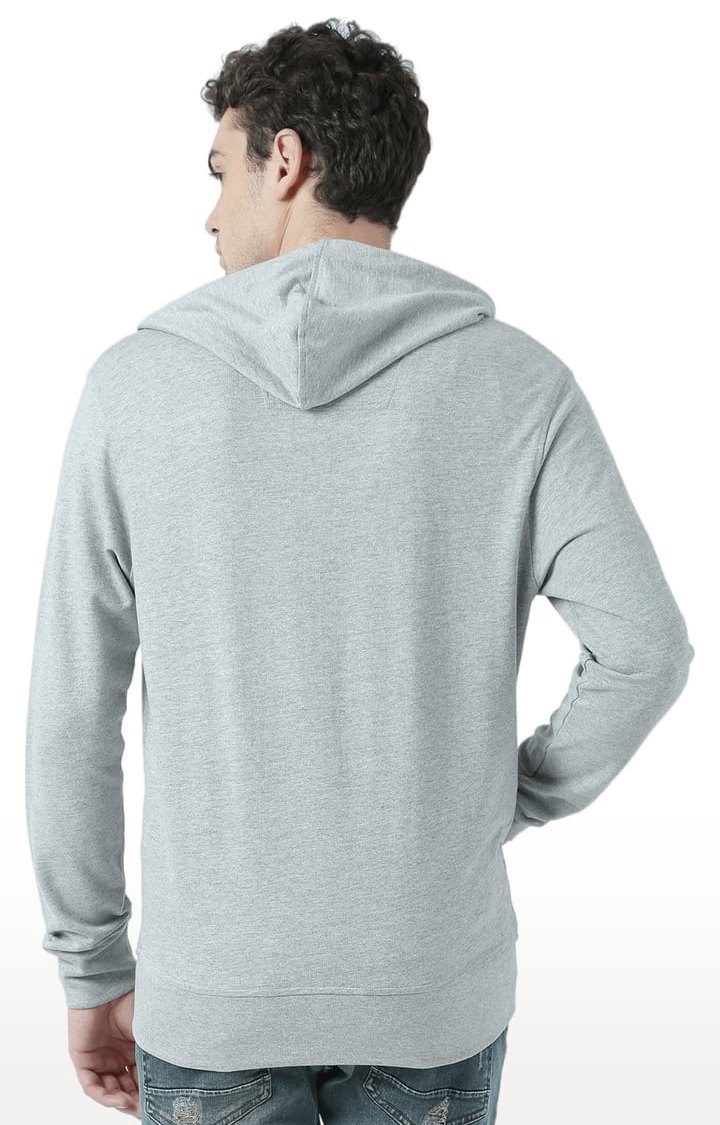 Men's Grey Typographic Hoodies