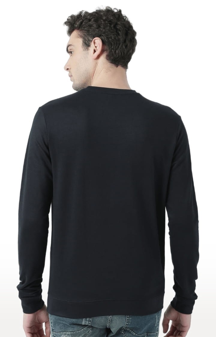 Men's Black Typographic Sweatshirts
