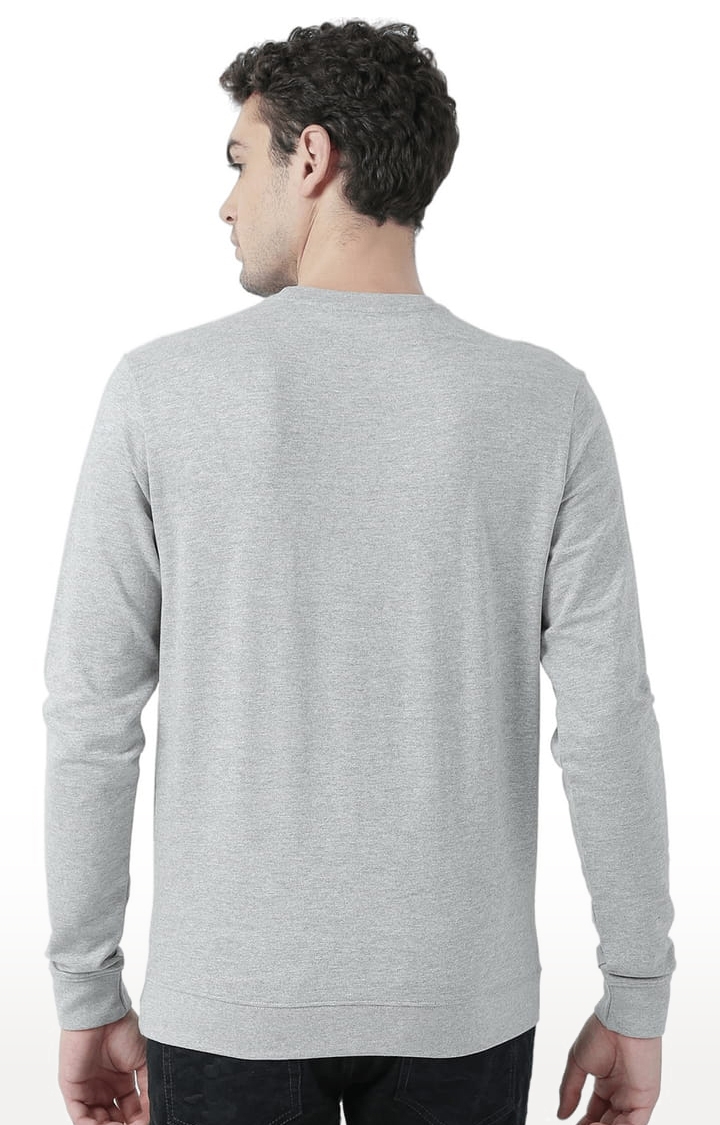 Men's Grey Printed Sweatshirts