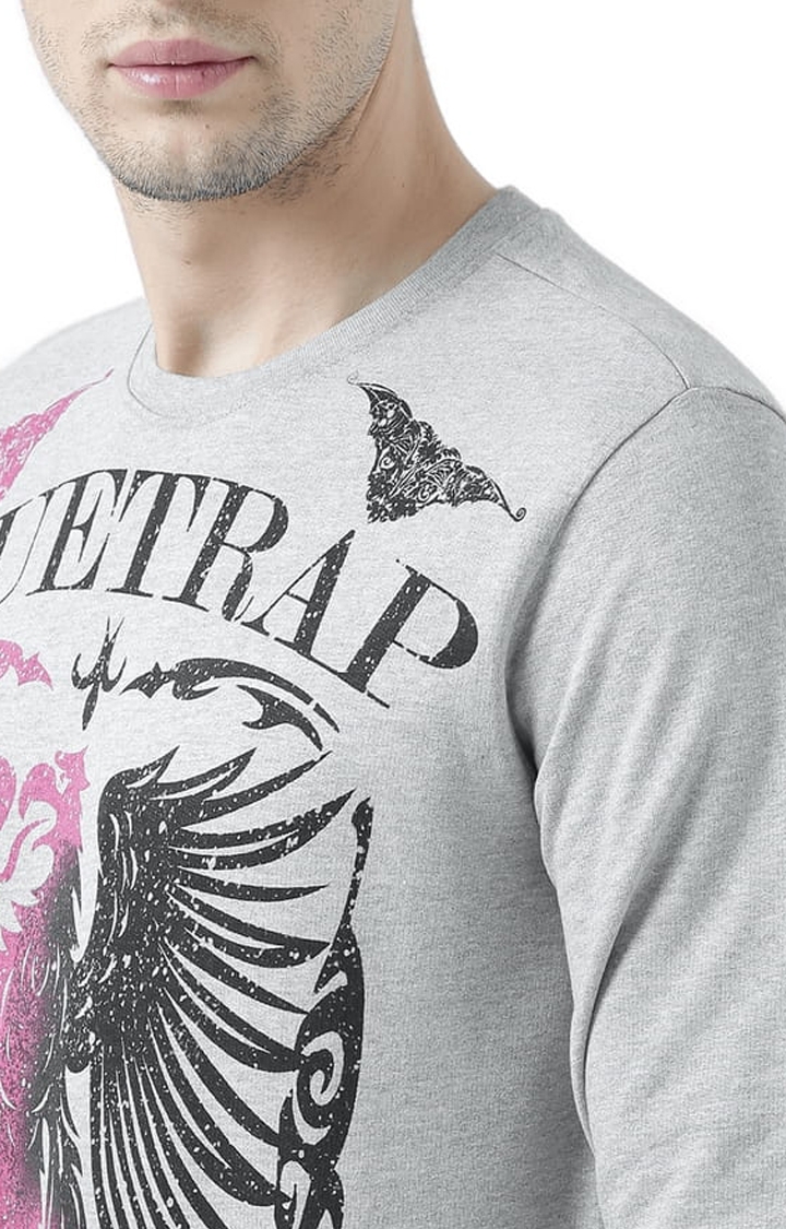 Men's Grey Printed Sweatshirts