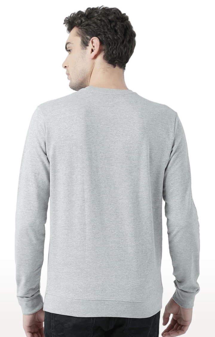 Men's Grey Printed Sweatshirts
