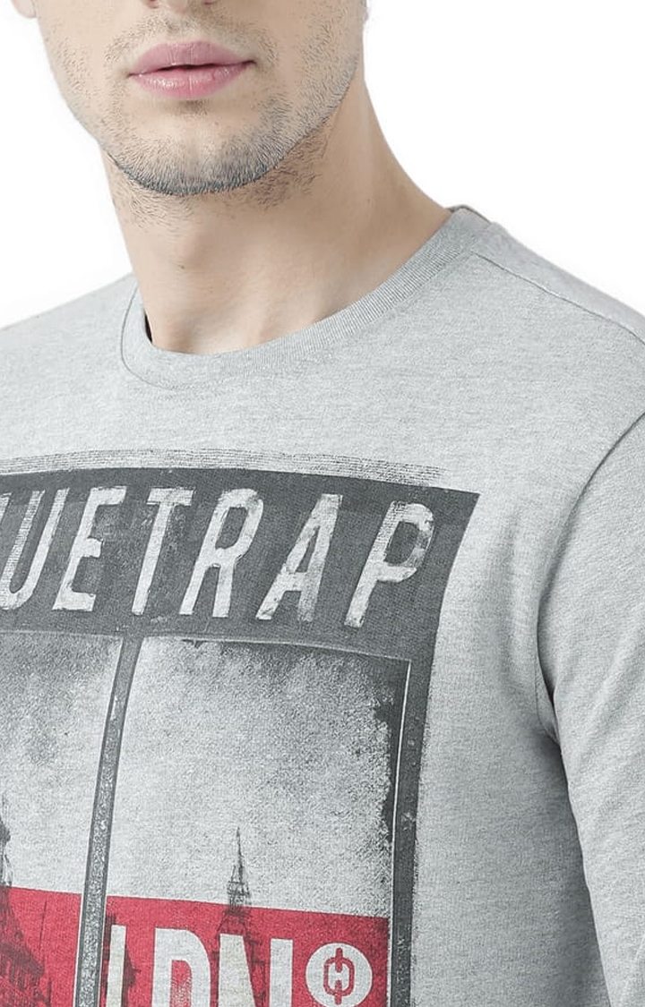 Men's Grey Printed Sweatshirts