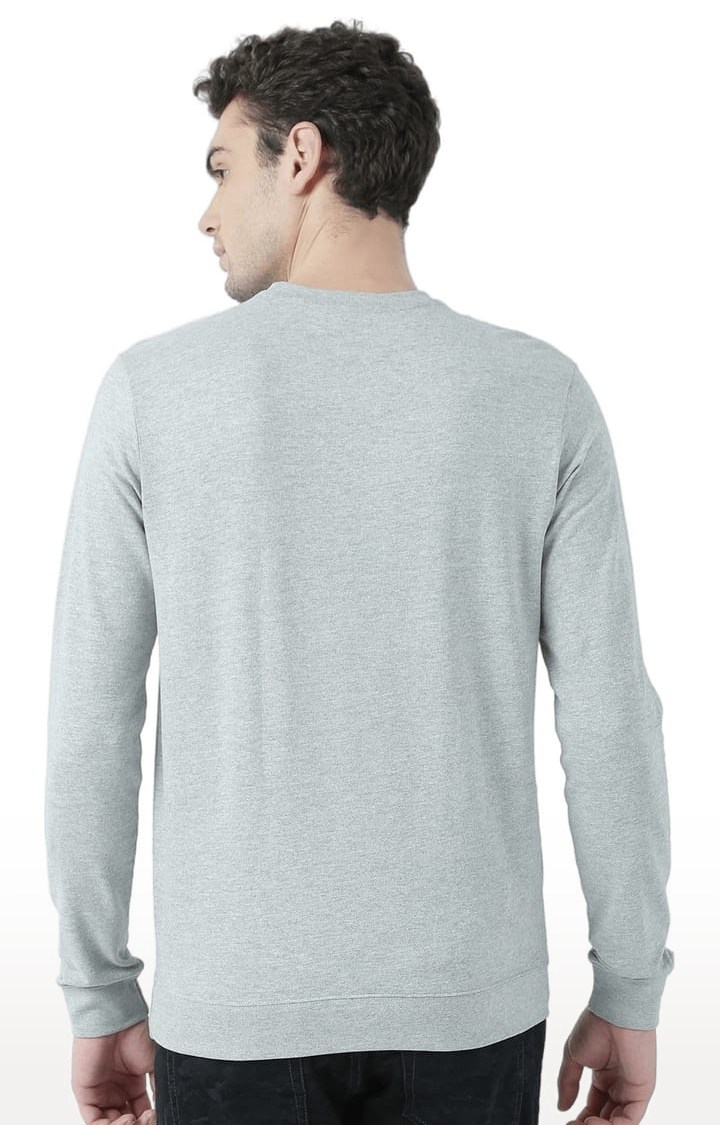 Men's Grey Printed Sweatshirts