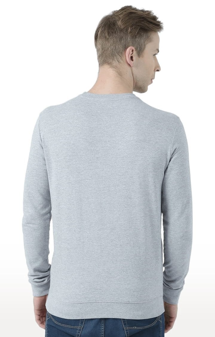 Men's Grey Typographic Sweatshirts