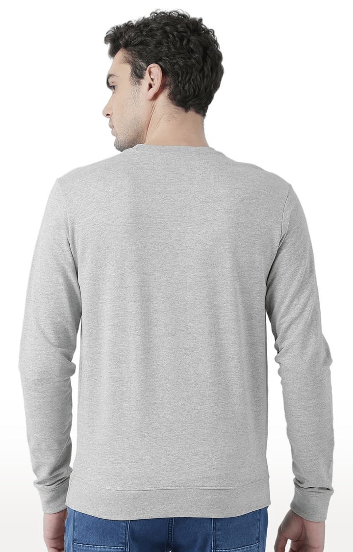 Men's Grey Typographic Sweatshirts