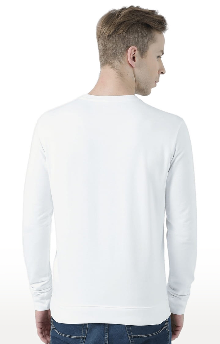 Men's White Printed Sweatshirts