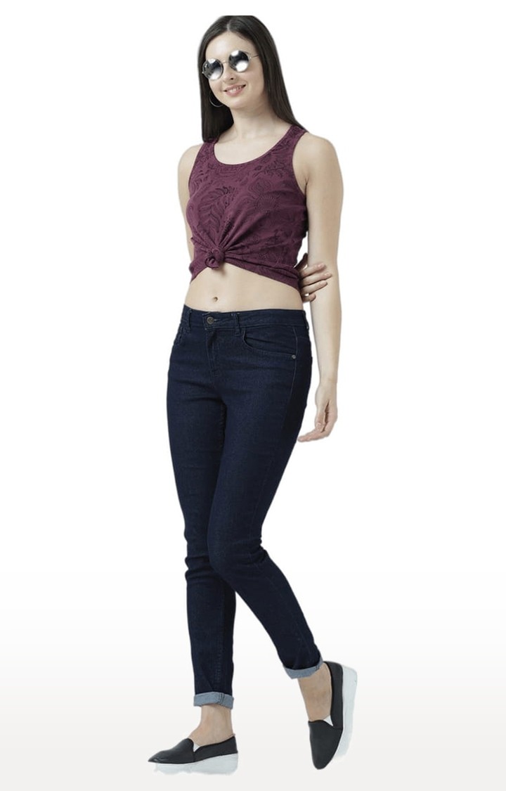 Women's Pink Printed Tank Top
