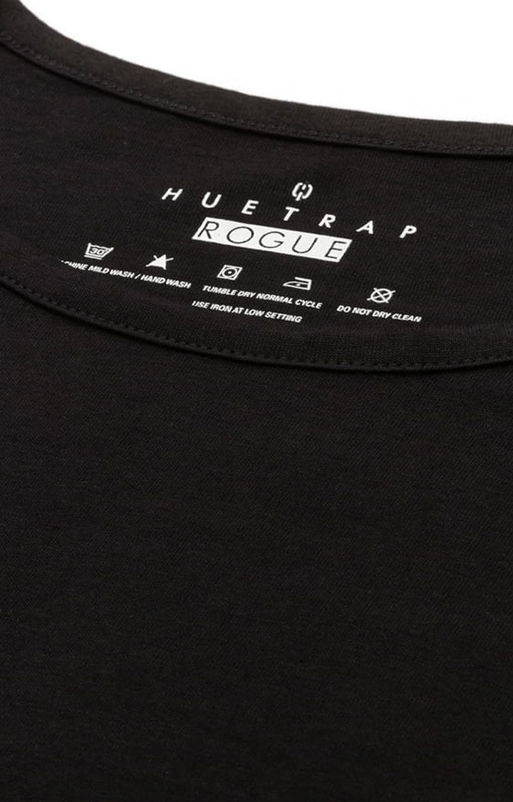 Women's Black Solid Crop Top