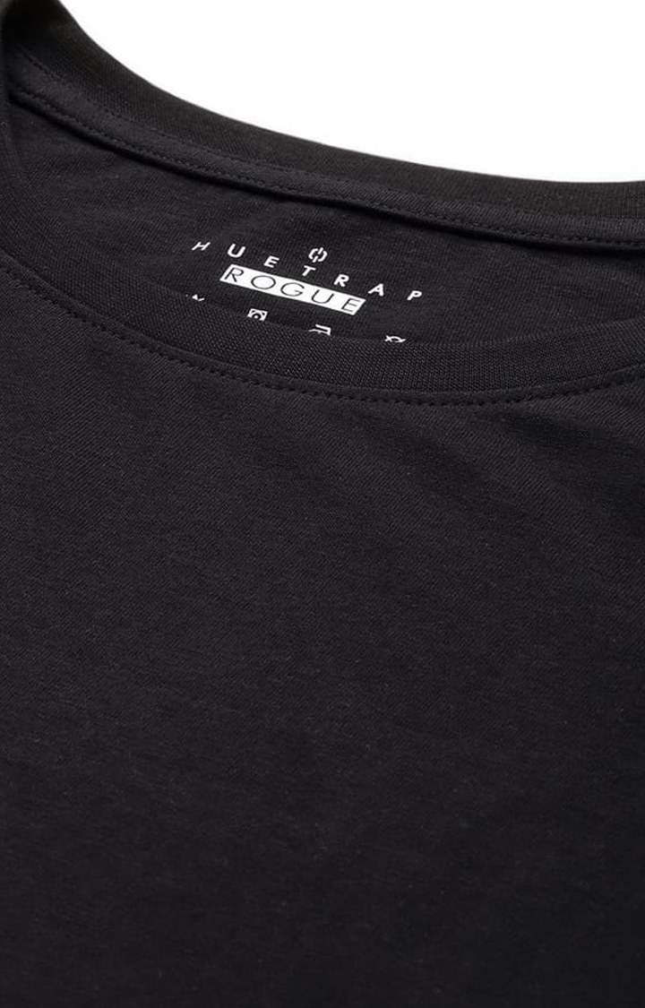 Women's Black Solid Crop Top