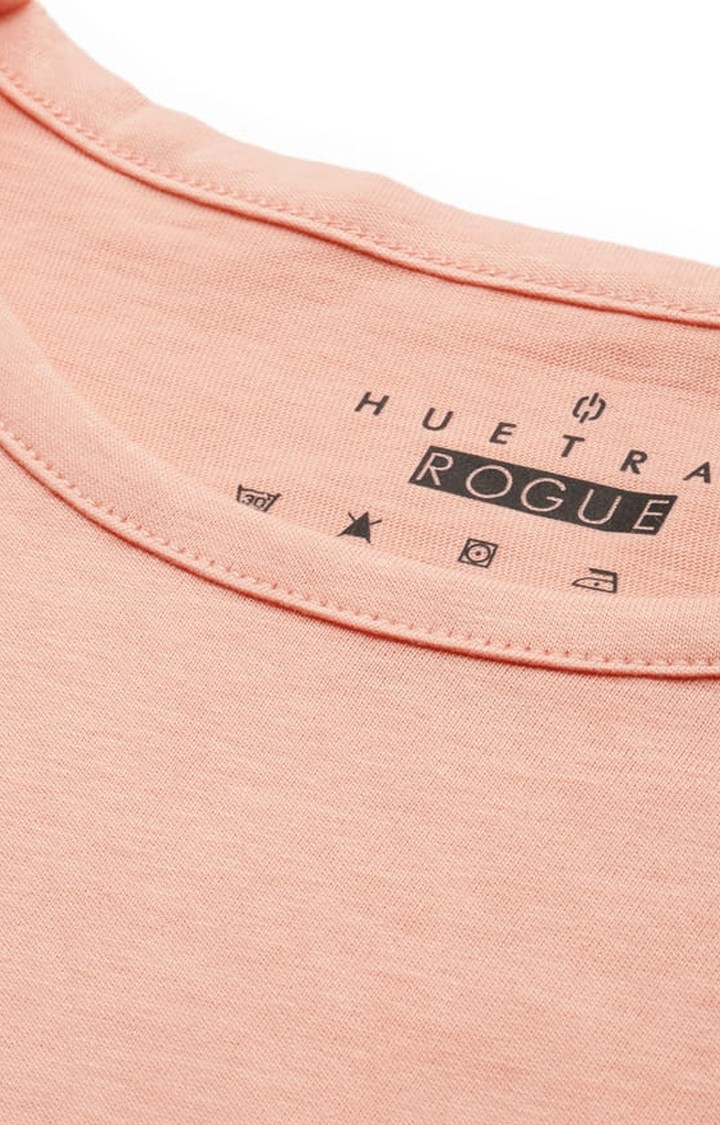 Women's Orange Solid Crop Top