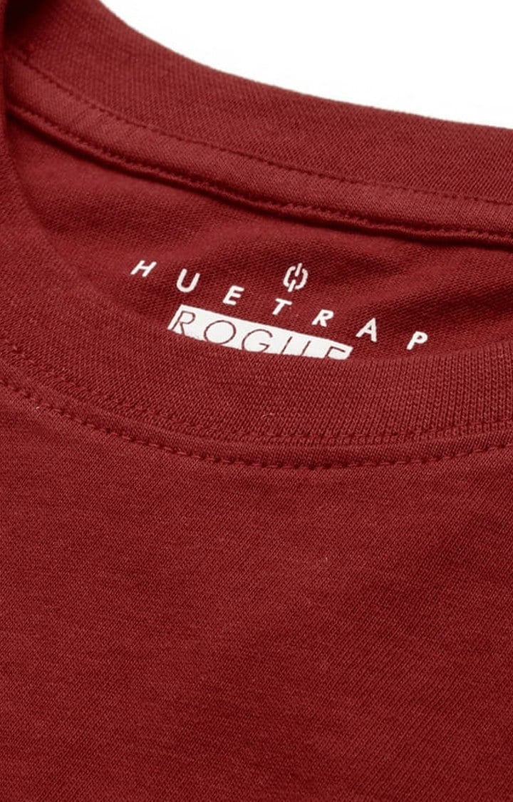 Women's Red Solid Crop Top