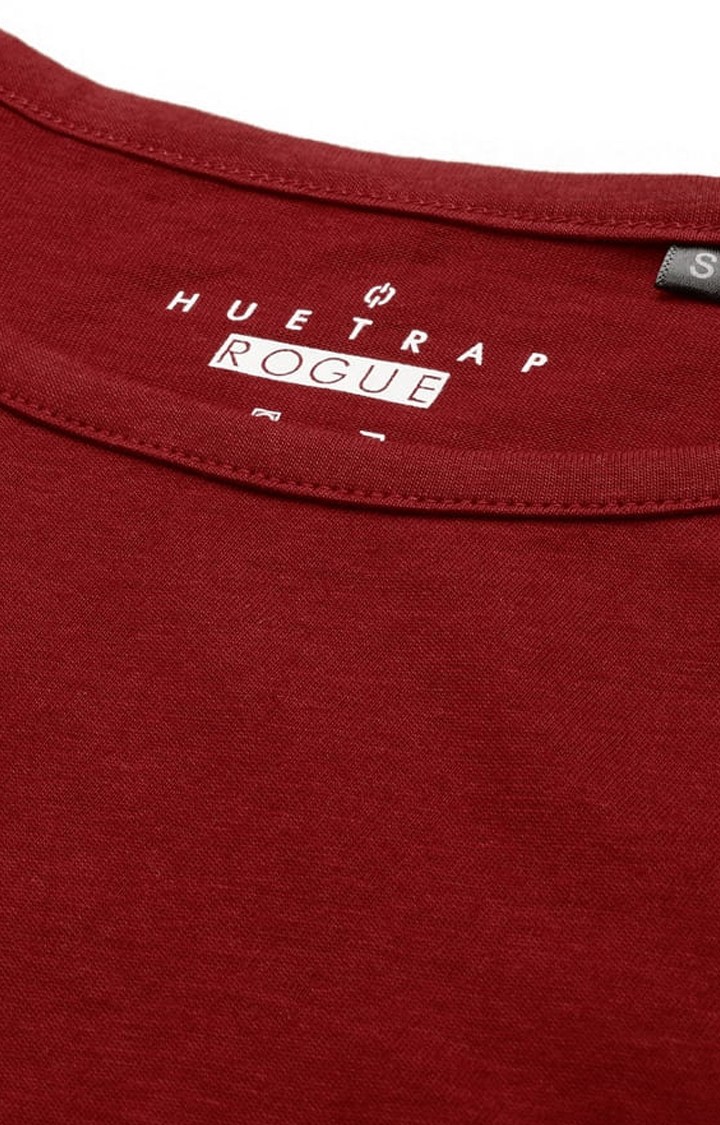 Women's Red Solid Crop Top