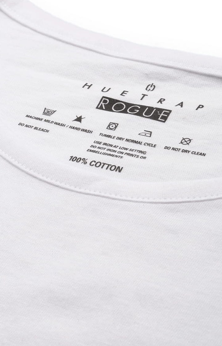 Women's White Solid Crop Top