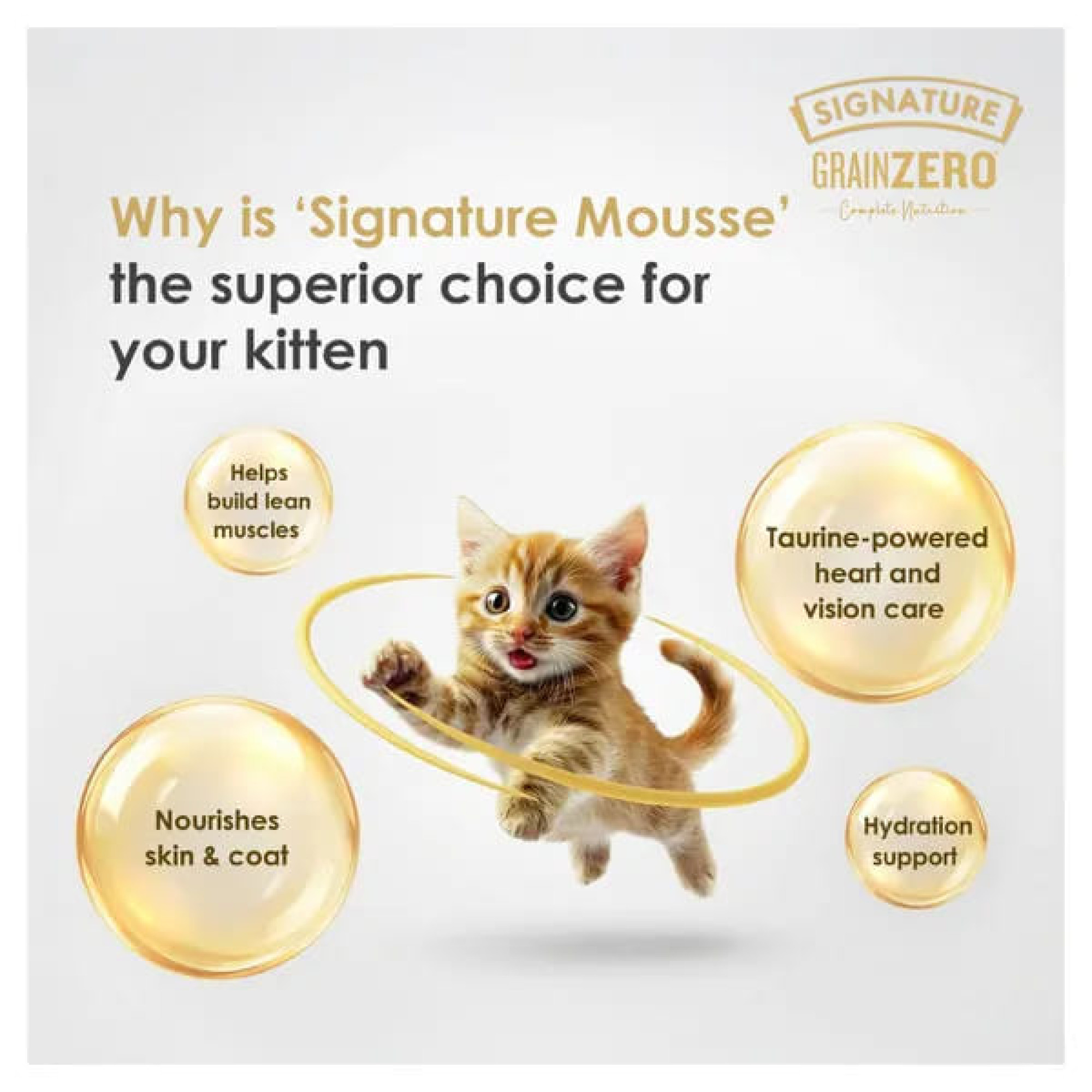 Signature Grain Zero Adult Cat Wet Mousse, 80g
