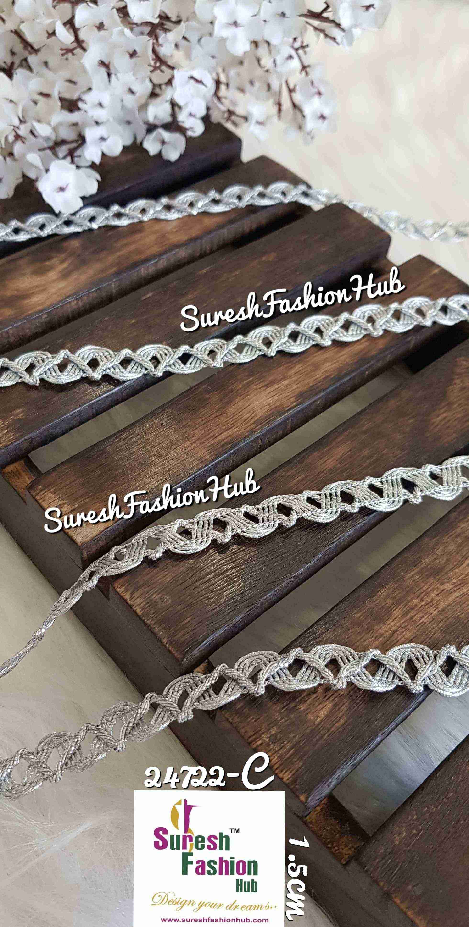 Miniature Embellishment Silver Trim