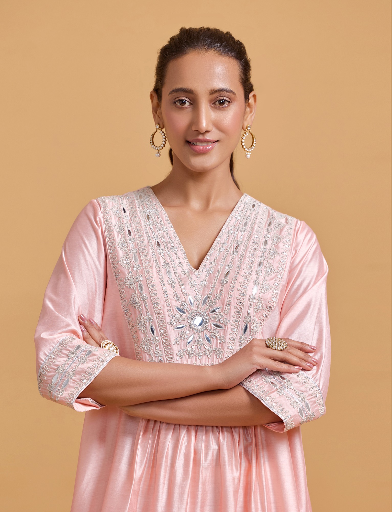 Zeenat Pink Kurta Salwar Set