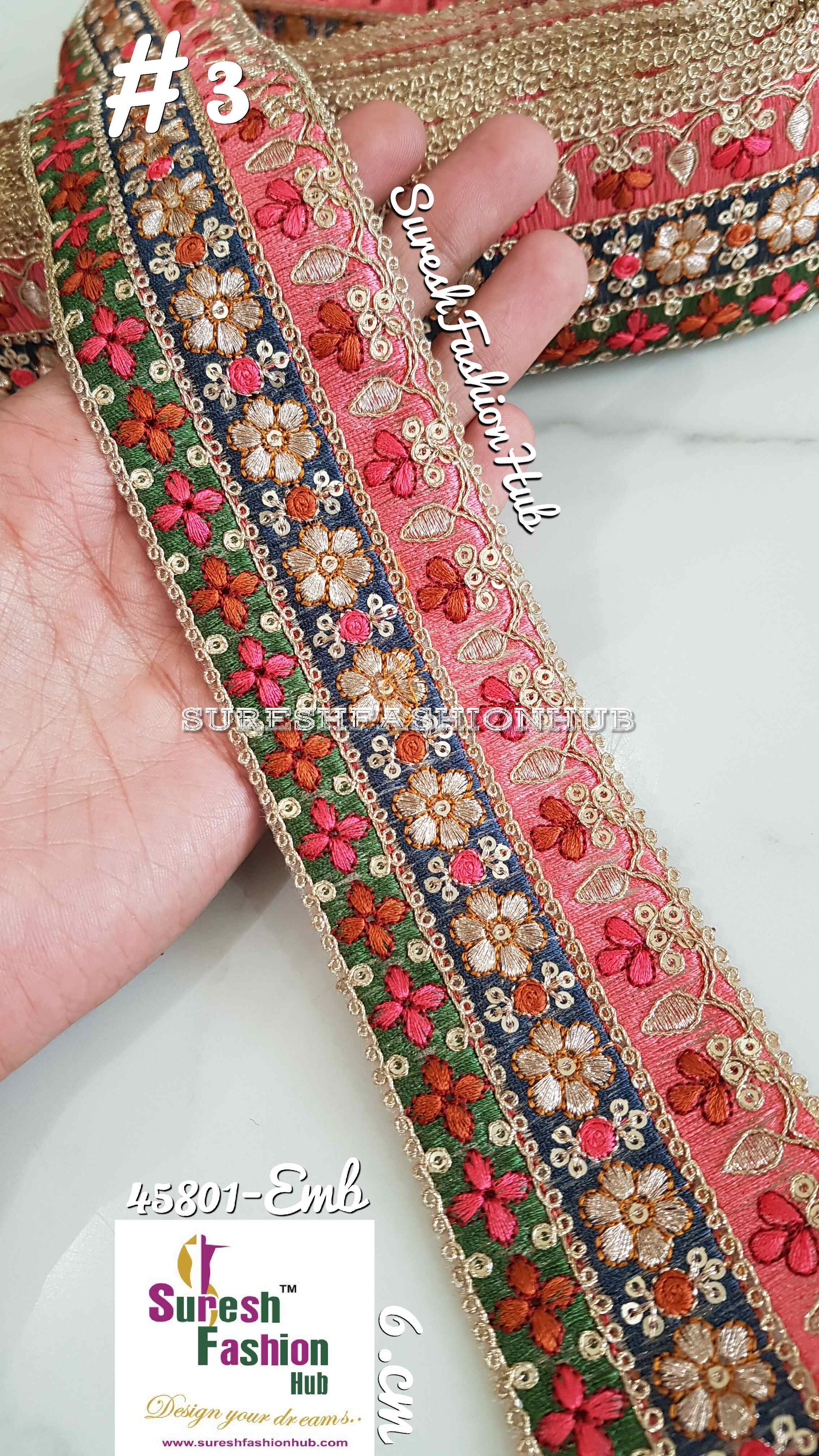 Indian Laces Embellishments Embroidery Saree Border Wholesale Silk Crafting Sewing Decorative Designer Ribbons #Blackborder  #Fancylaces #Decorativetrims #Embroideredborder #Sewingtrims #テープ #minne #lndianlaces #Sareeborder #アニー都城 #pasamanerías #pasamaneriasbordadas #Embellishments #可愛いマスク #Embroiderytrimmings #アクセサリー