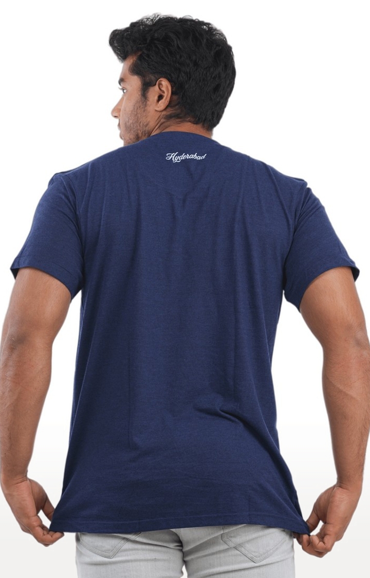Unisex Hyderabad 1591 Telengana Tri-Blend T-Shirt in Navy