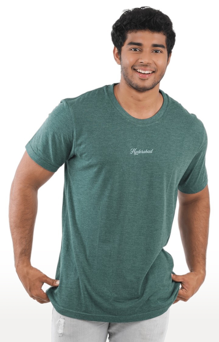 1947IND | Unisex Hydrabadi AF Tri-Blend T-Shirt in Bottle Green