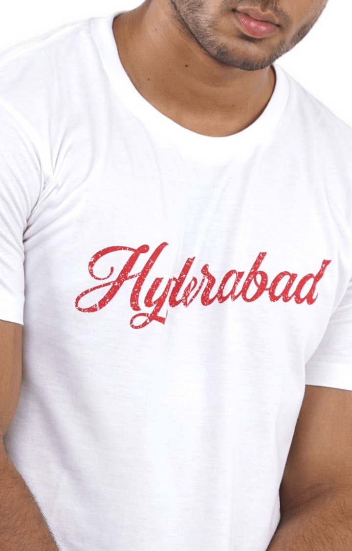 Unisex Hyderabad Logo Tri-Blend T-Shirt in White