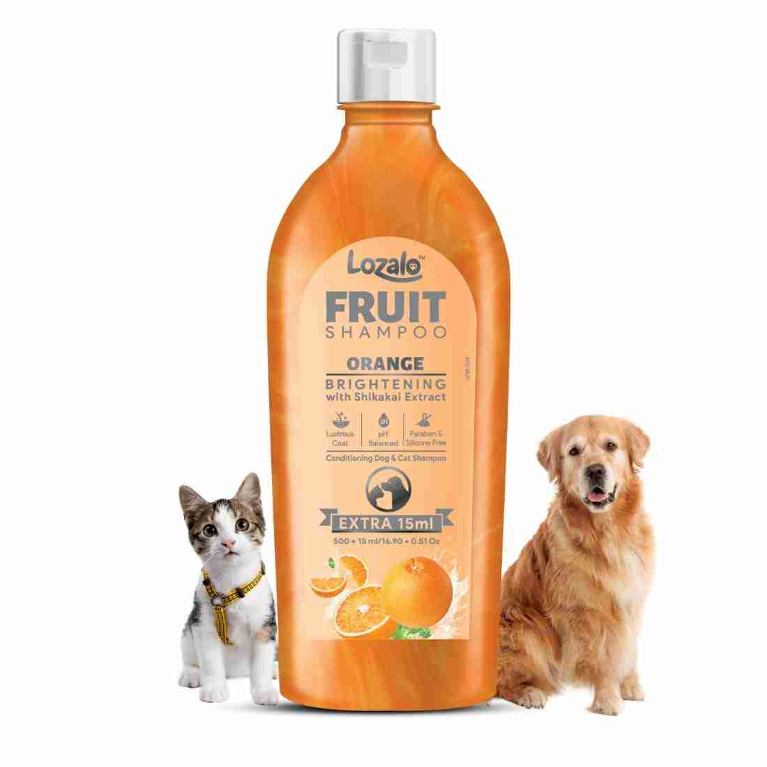 Lozalo Fruit Shampoo for Dogs & Cats 515 ml, Orange