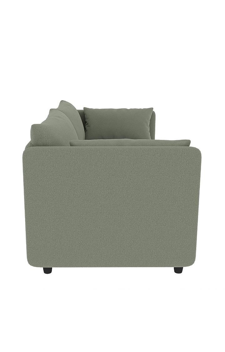 neudot Show Fabric Pull-Out Sofa Cum Bed for Living Room | 3 Seater Sofa Bed for Drawing Room & Bedroom|Diwan| Misty GreyColour