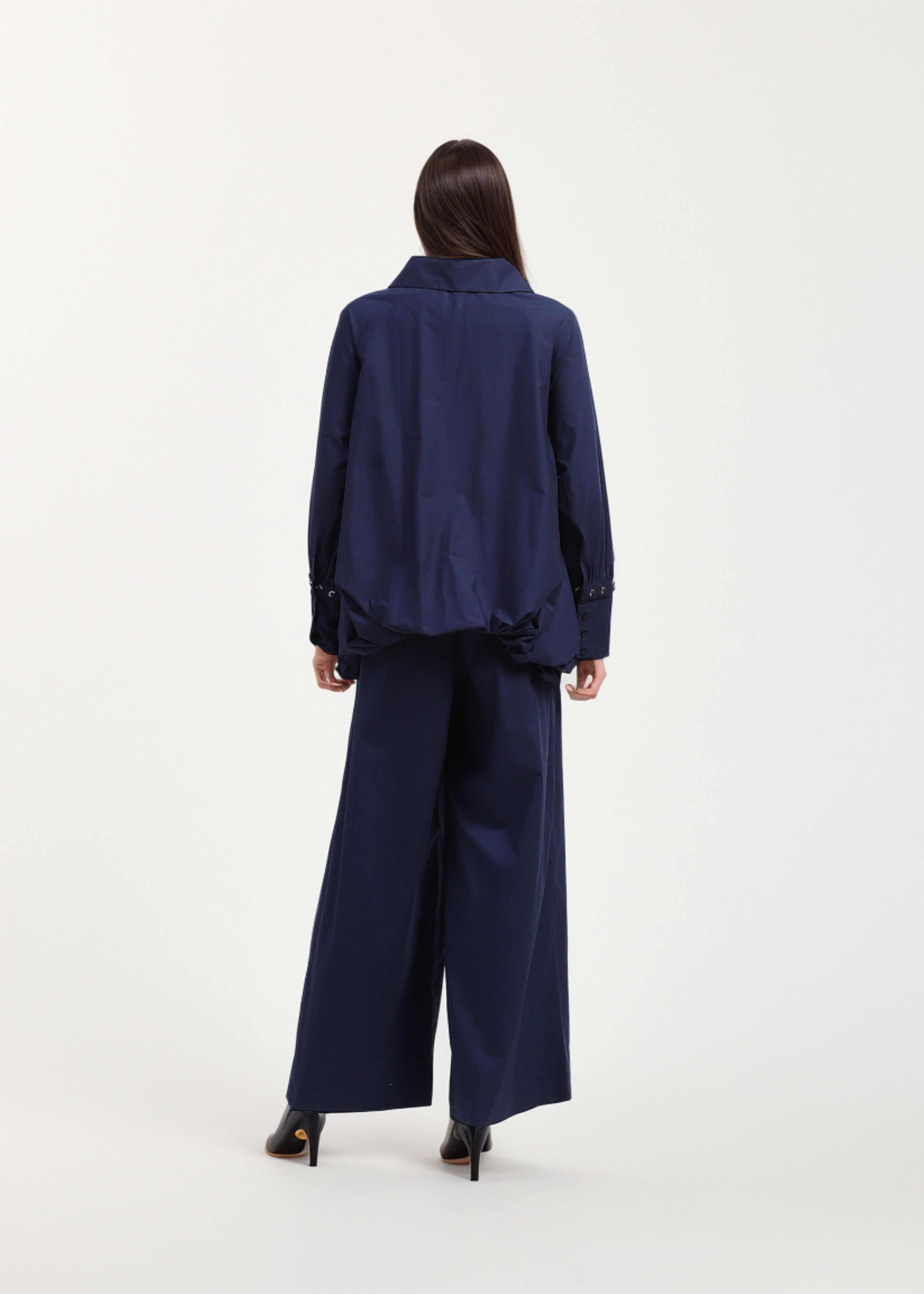 AKOK Blue Cotton Shirt and Trouser Co-ords