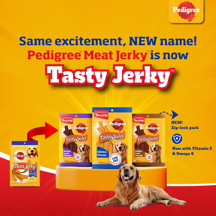 Pedigree Tasty Jerky Chicken Flavour Adult Dog Treat - 70g