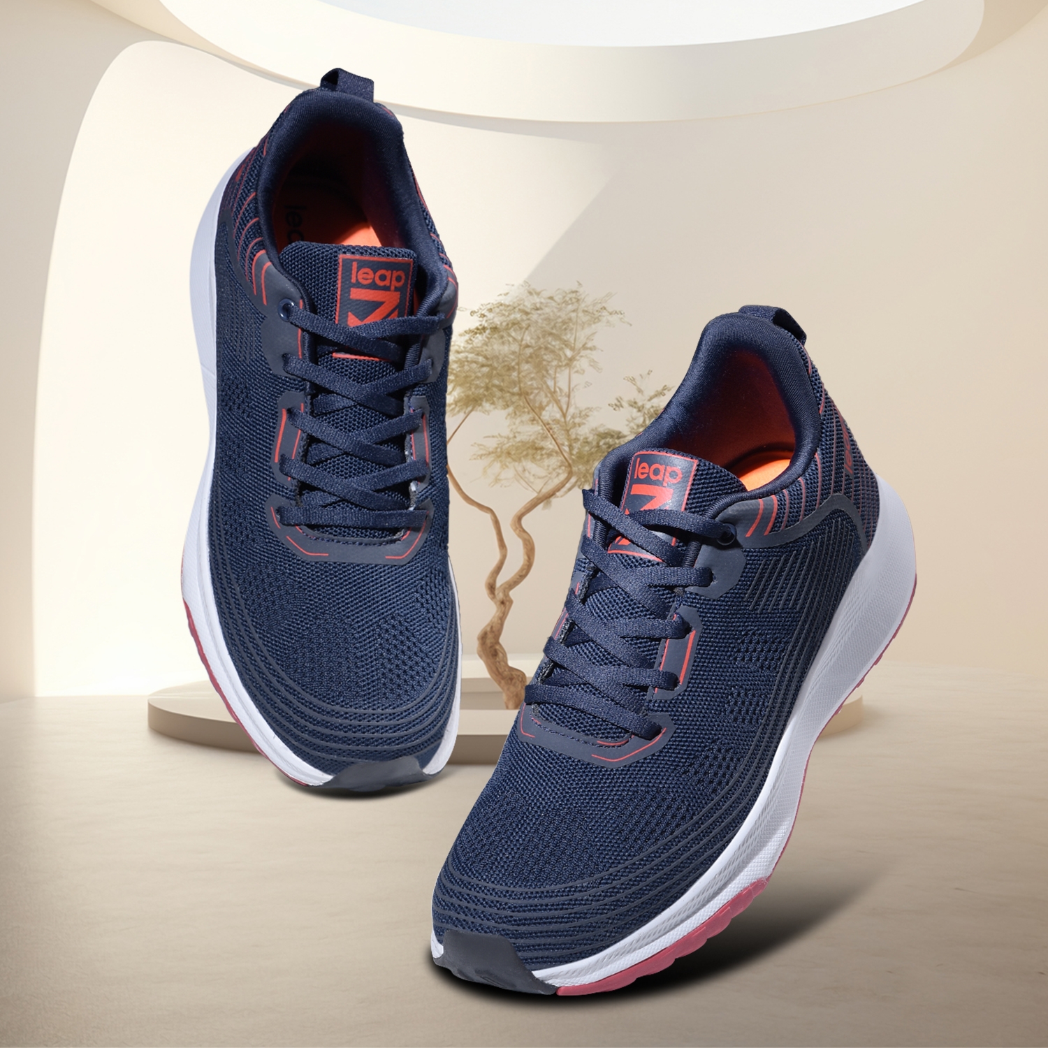 LEAP7X by Liberty RW-12 N.Blue Sports Shoes for Men