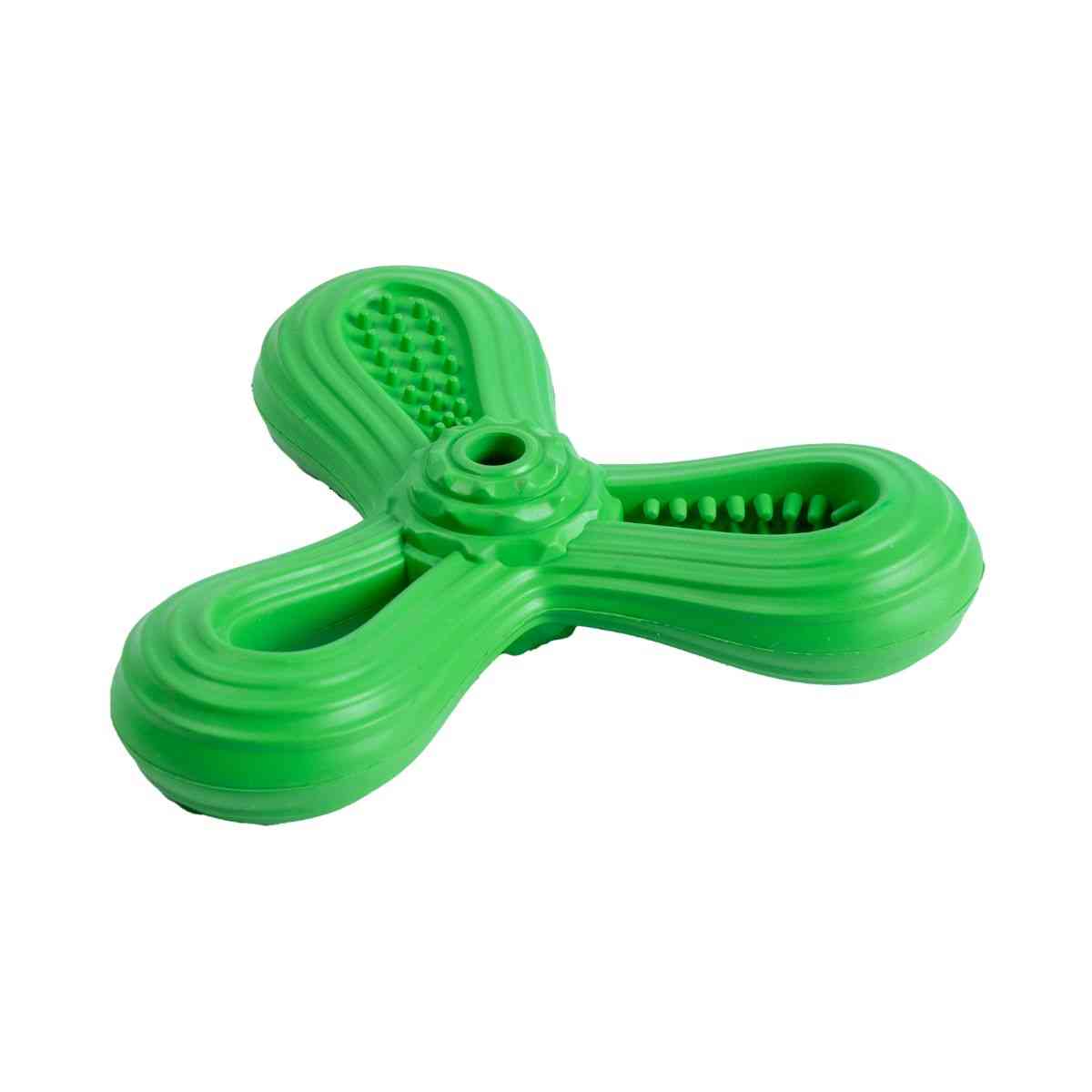 Ezra Play Triangle Dart - Dark Green Rubber Toy