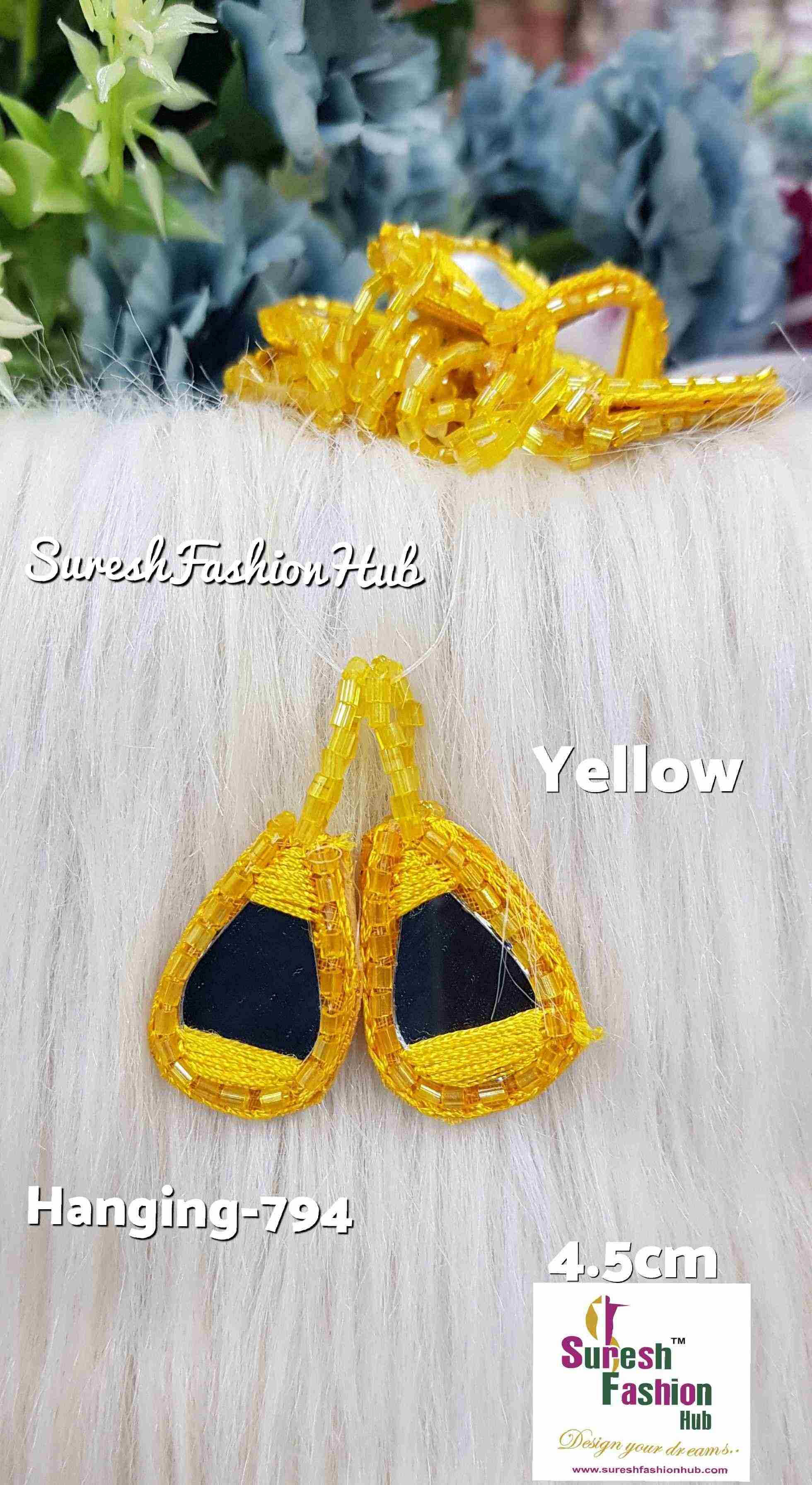 Yellow Abhinav Mishra-Inspired Artisan Tassels Set*