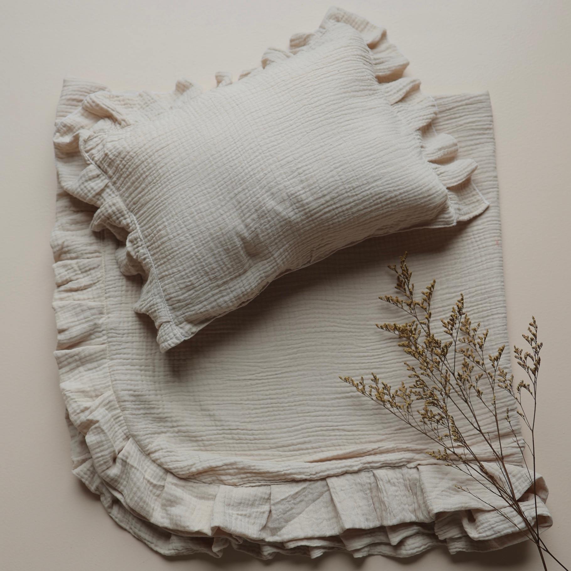 ButterCloud Muslin Baby Blanket & Pillow Set