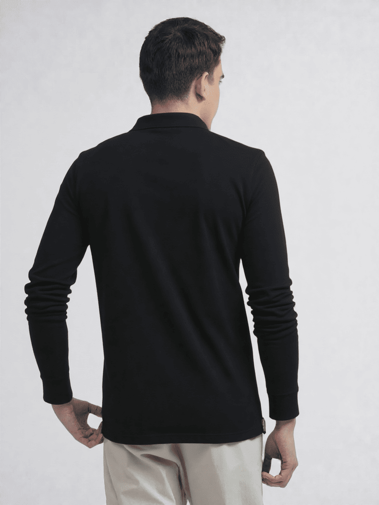 ALBION PREMIUM MENS WINTER CASUAL BLACK T-SHIRT