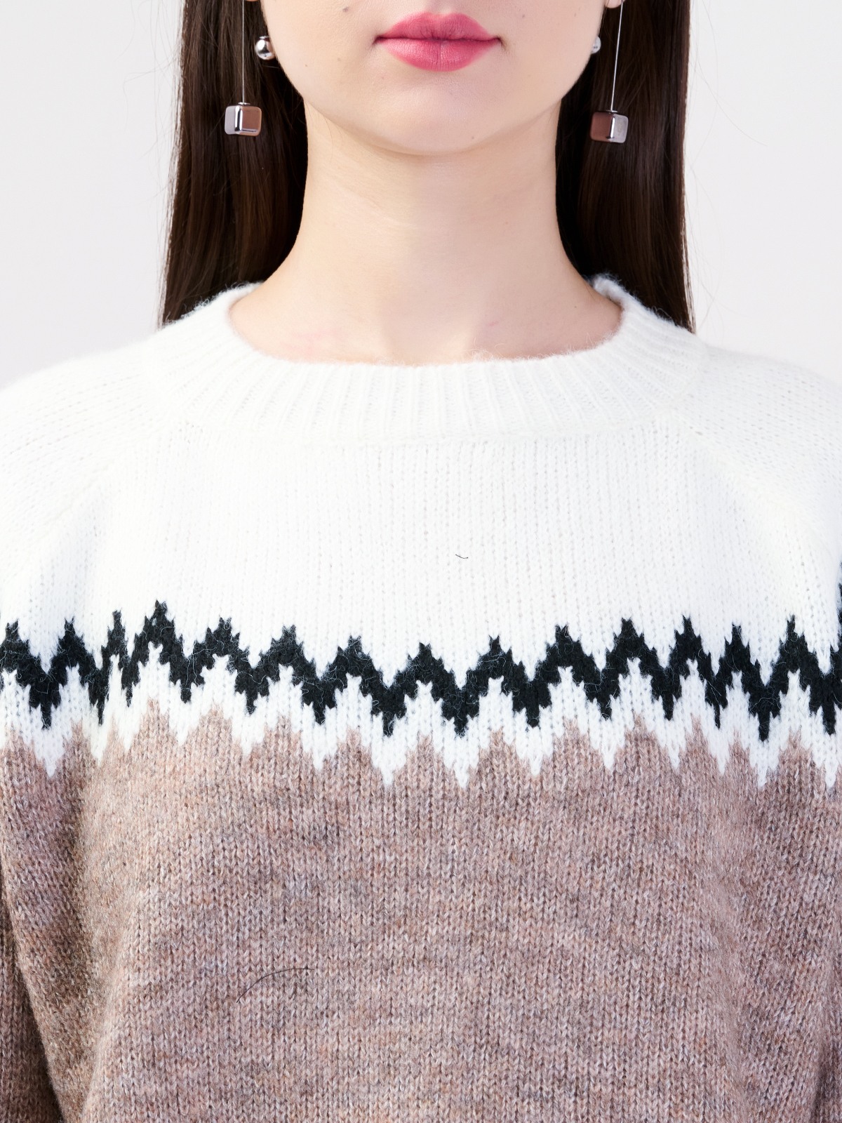 ALBION LADIES BROWN TOP (WOOLEN)