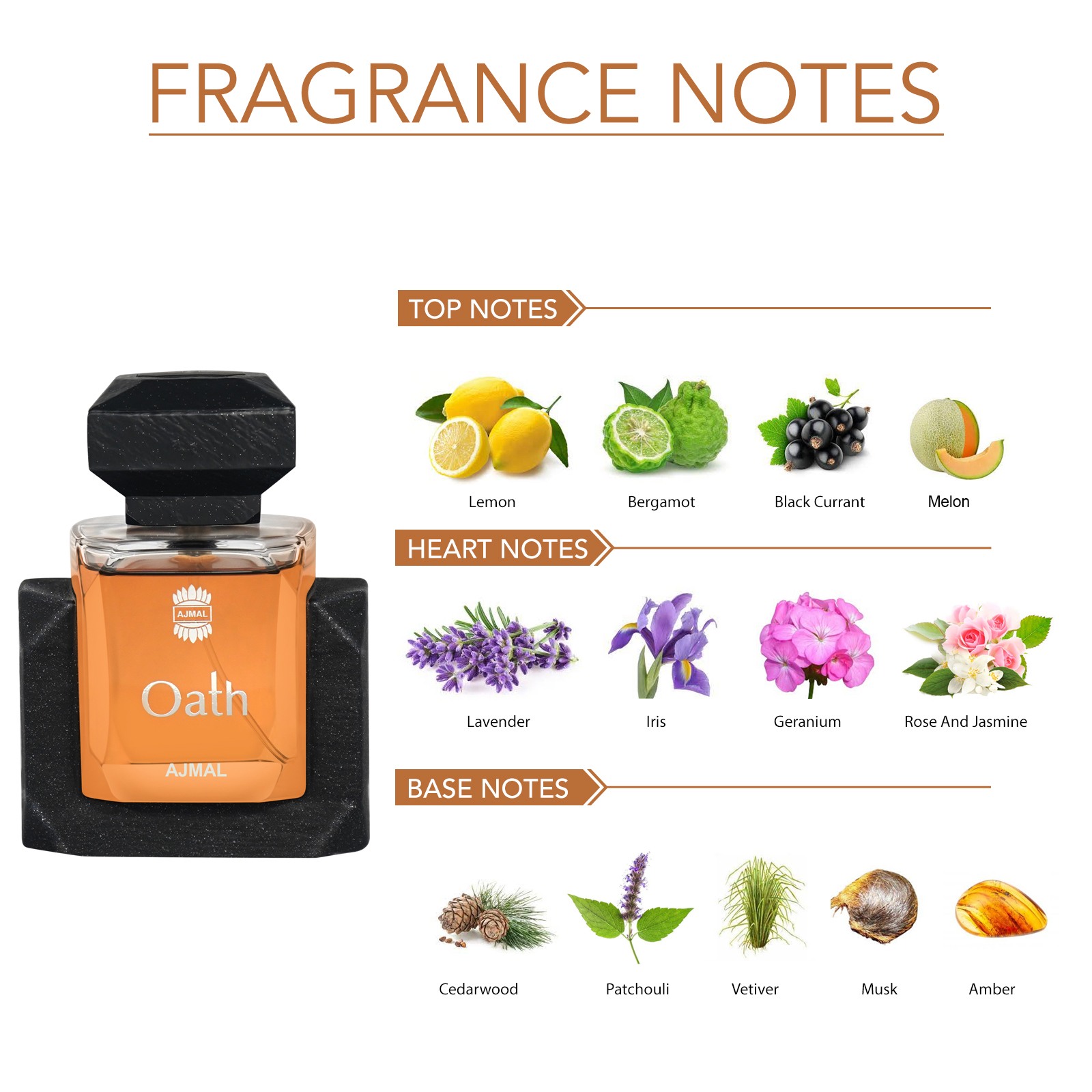 Ajmal Oath Him EDP Gift For Men 100ML Long Lasting Scent Spray+2 Tester - Made In Dubai