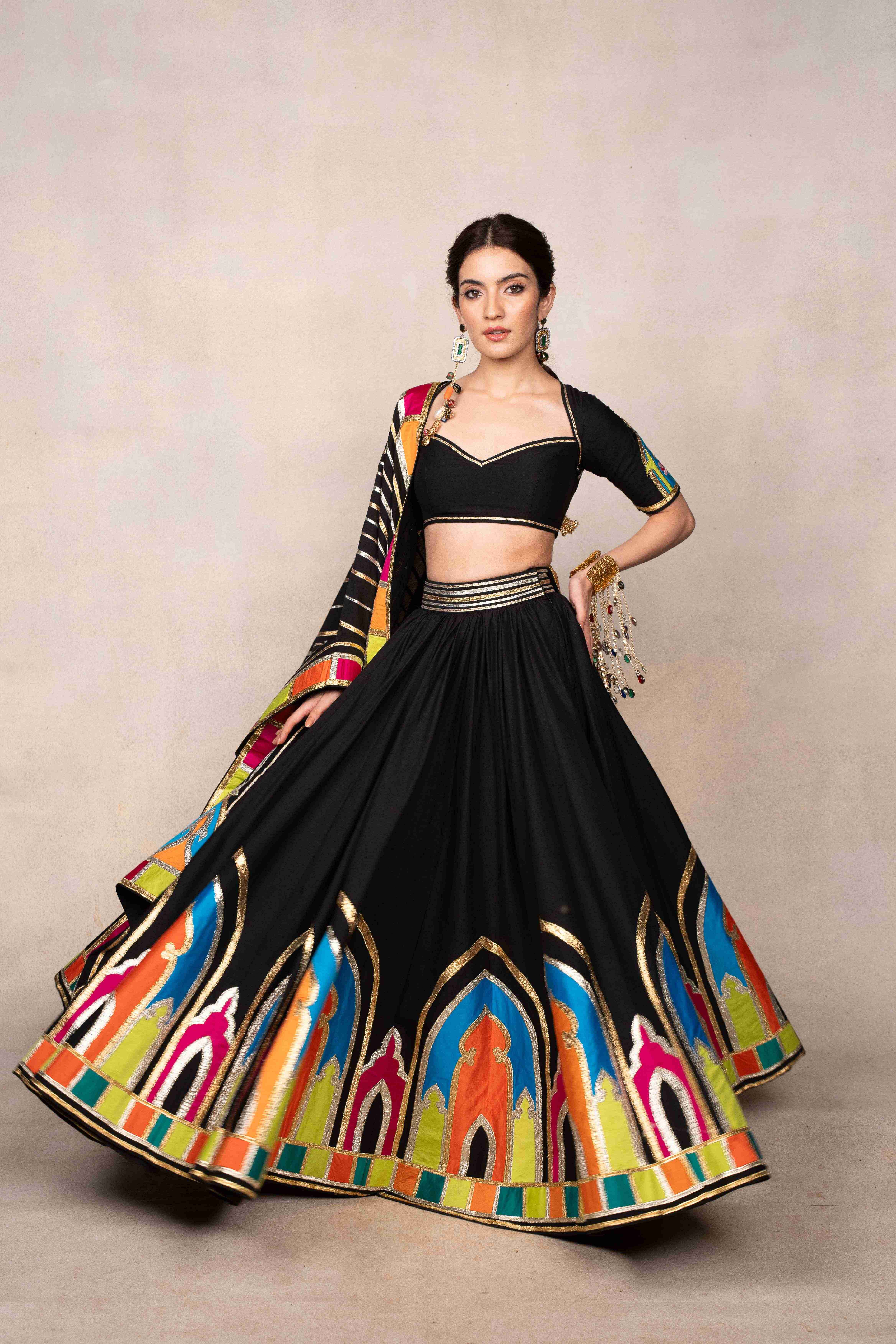 Black Gota Architecture Skirt