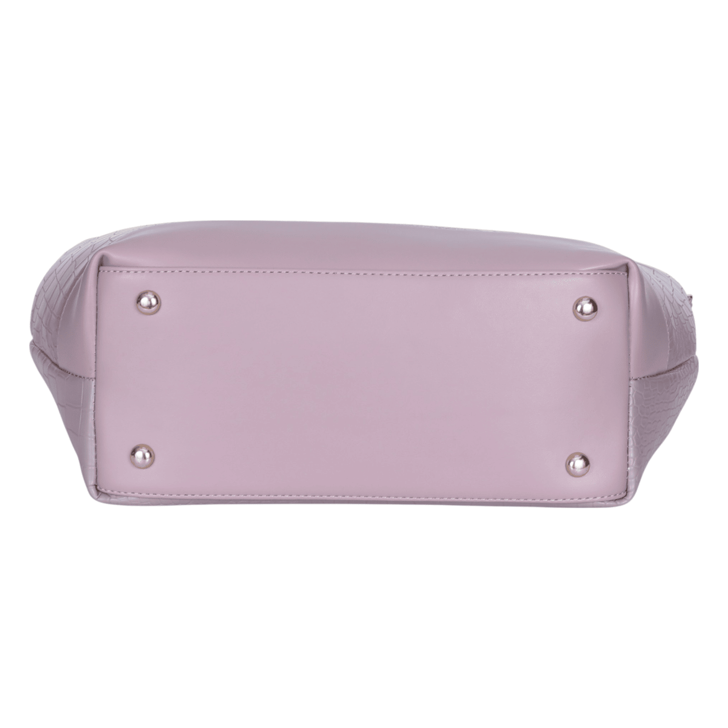 Ninaa Rossie Lavender Croc-Textured Handbag