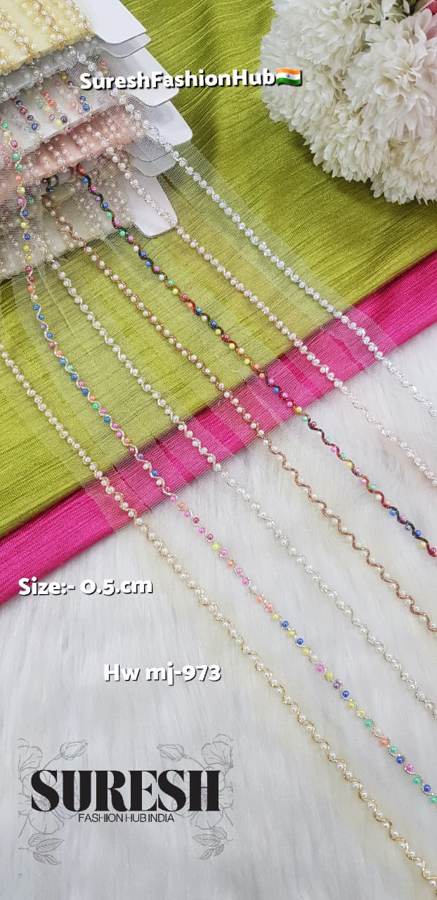 Pearl Handmade Ric Rac Pearl Lace – Mj-973