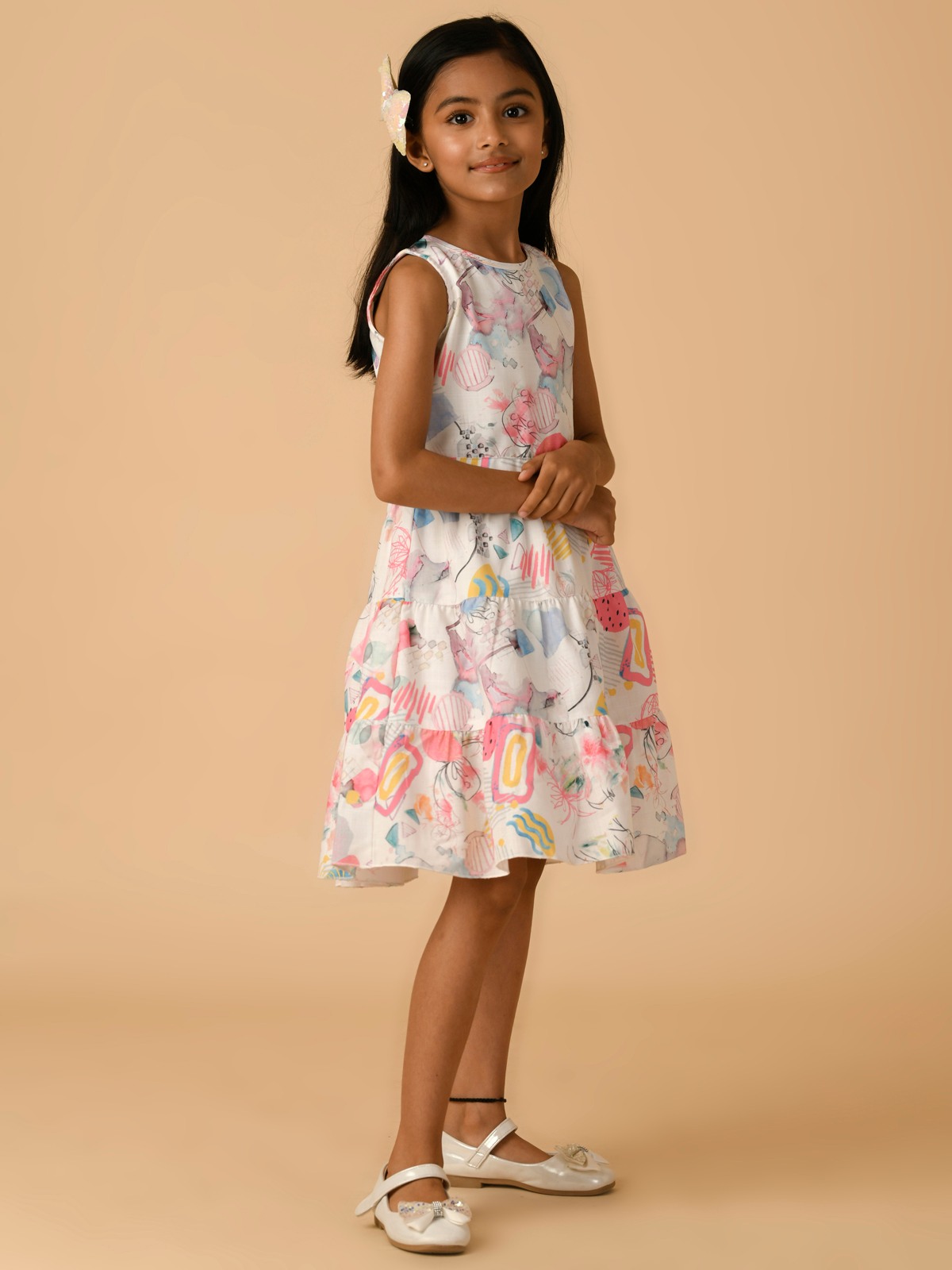 ALBION PREMIUM GIRLS PINK FROCK